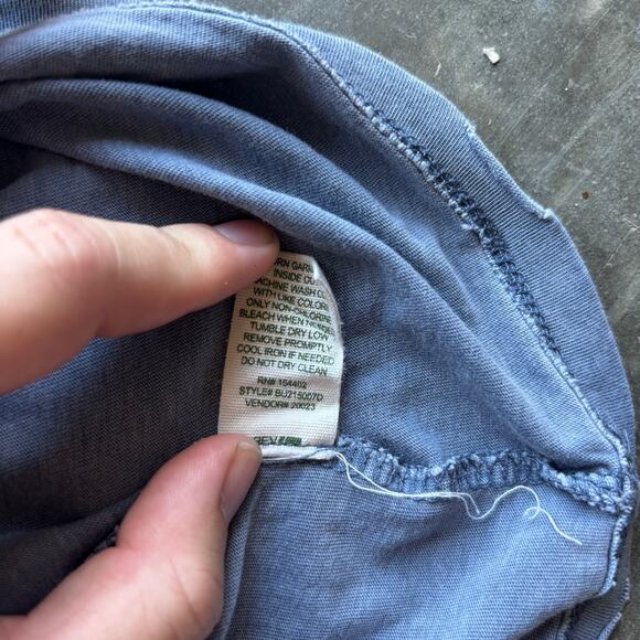 Modish Rebel Outsider Skeleton T-Shirt Women's M Blue Flint Graphic Tee - Picture 9 of 14